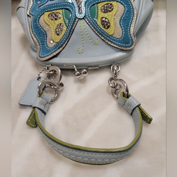 🦄 🦋 COACH BUTTERFLY MOTIF FRAME BAG G05Q-3564 🦋🦄 - Picture 9 of 17